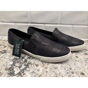 Lauren Ralph Lauren Women’s Jinny Black Comfort Shoe Size 9.5 NWT Slip On Shoe